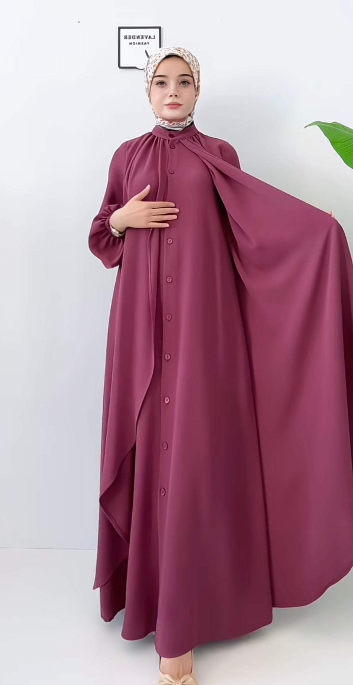 ✨ Abaya en Crêpe Coréen – Joudia Design ✨