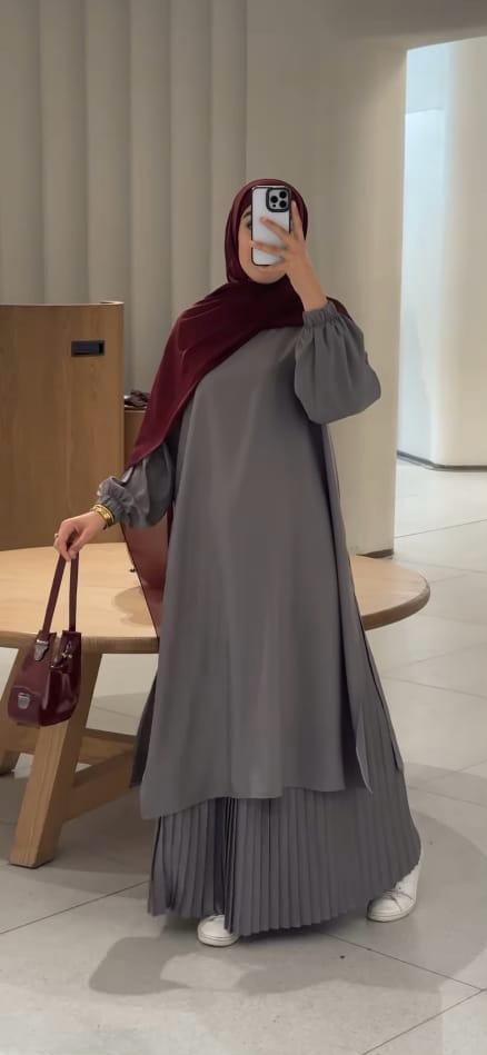 Ensemble Élégant et Modeste (3 Coloris Disponibles)
