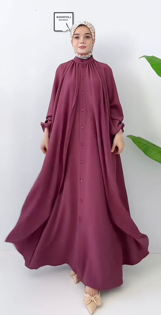 ✨ Abaya en Crêpe Coréen – Joudia Design ✨